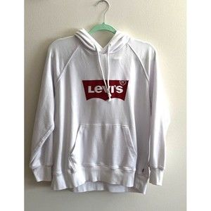 Levi Sweatshirt Women’s White With Logo Size Large